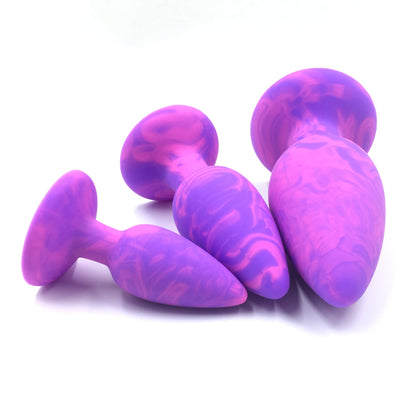 Adam & Eve Groovy Booty Silicone Anal Trainer Set – Multi-Color