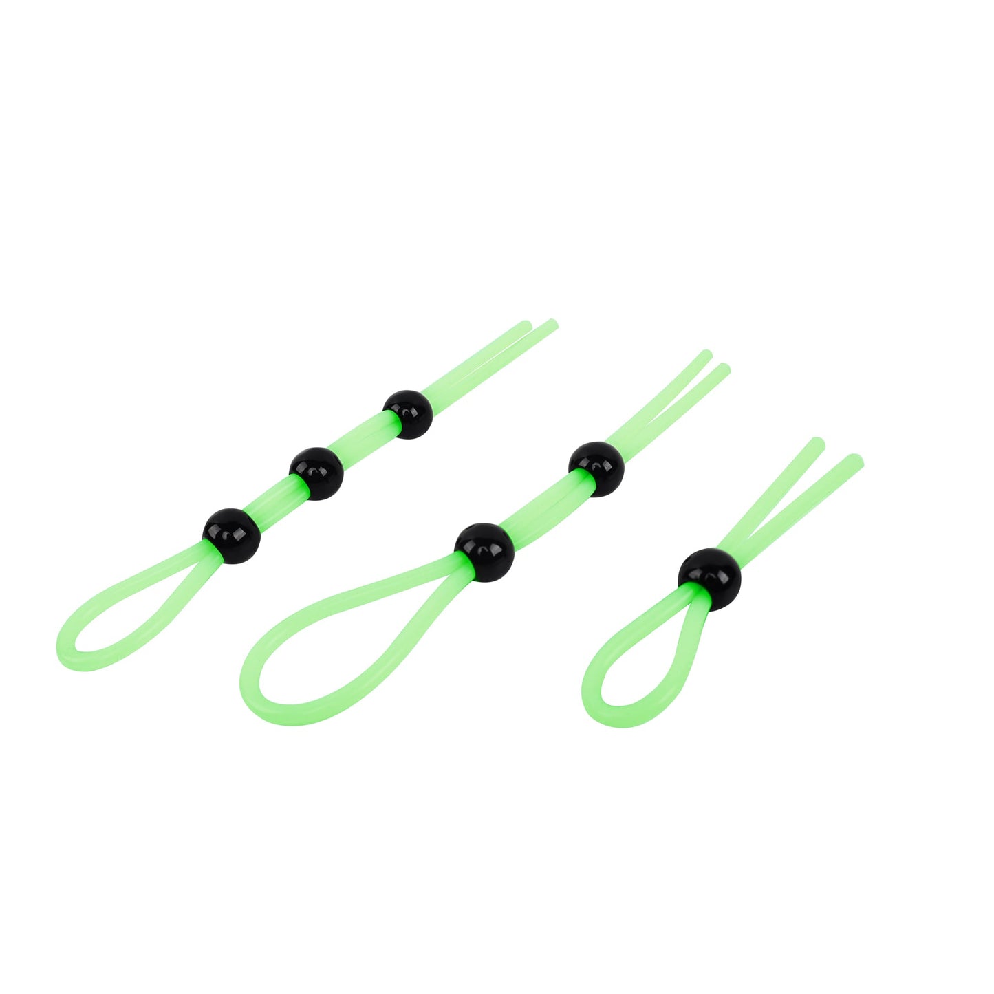 Adam & Eve Glo-Hard Adjustable Lasso Set – Silicone, White