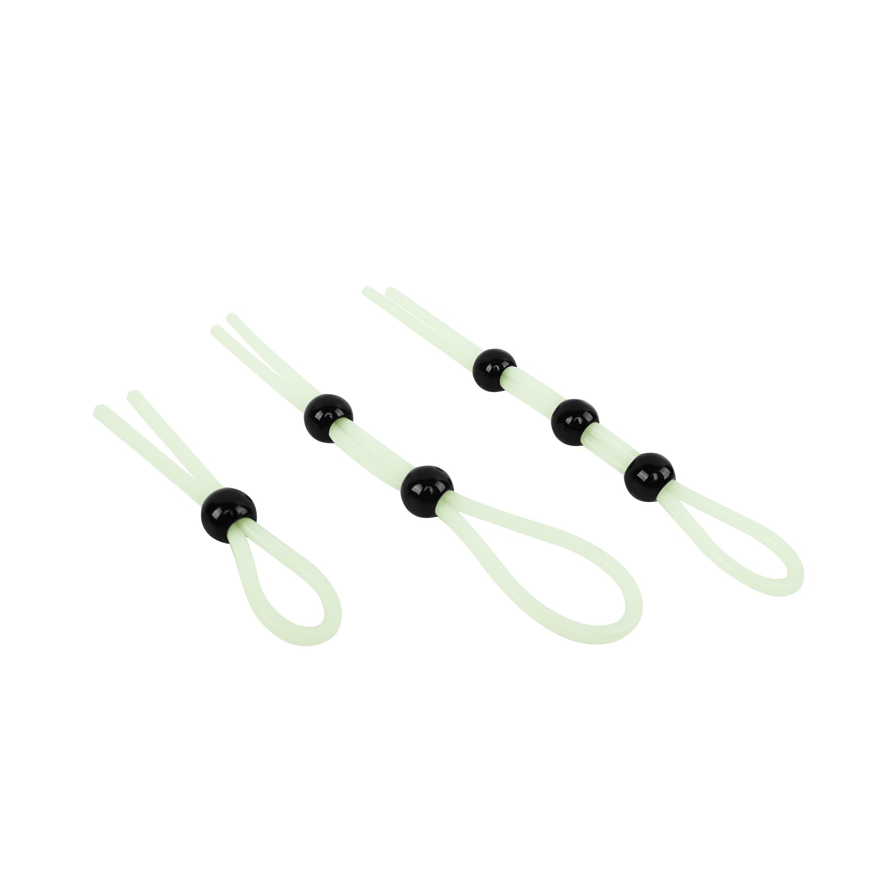 Adam & Eve Glo-Hard Adjustable Lasso Set – Silicone, White