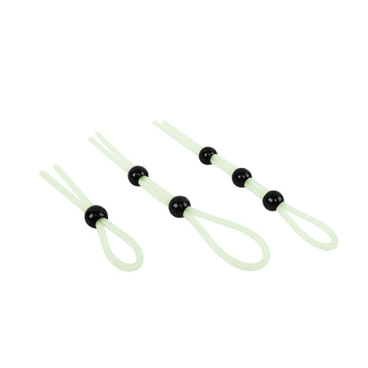 Adam & Eve Glo-Hard Adjustable Lasso Set – Silicone, White