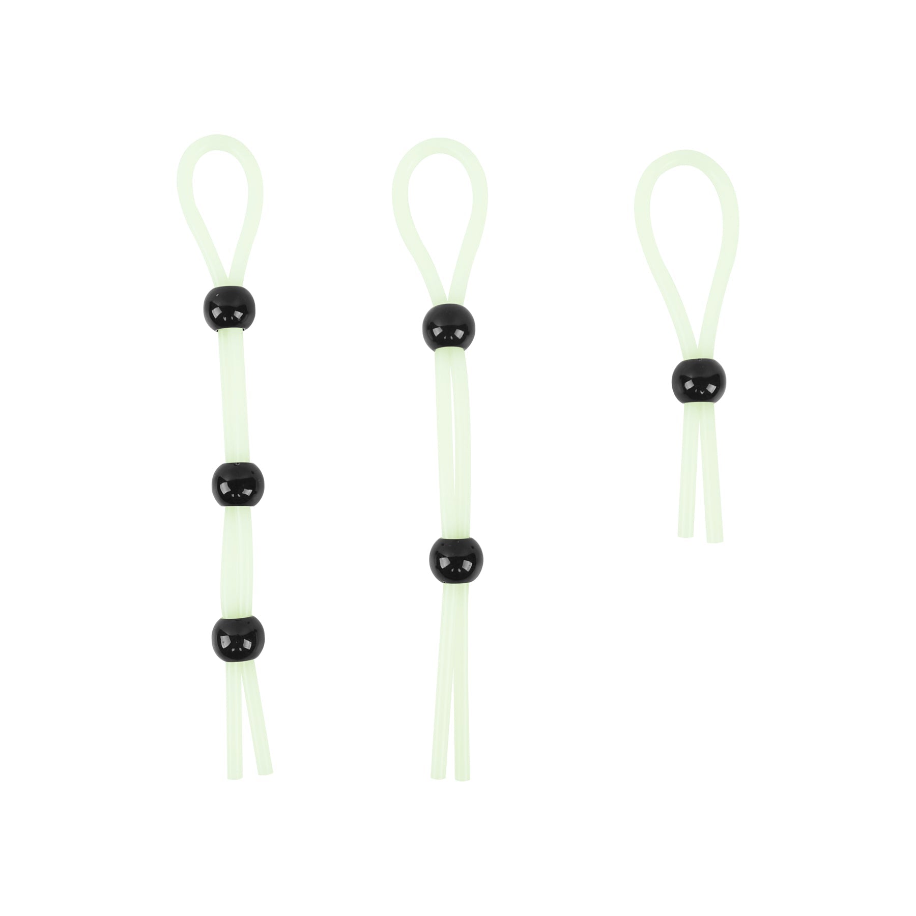 Adam & Eve Glo-Hard Adjustable Lasso Set – Silicone, White