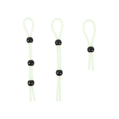 Adam & Eve Glo-Hard Adjustable Lasso Set – Silicone, White