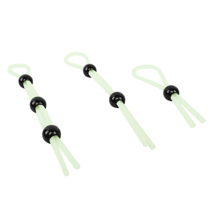 Adam & Eve Glo-Hard Adjustable Lasso Set – Silicone, White