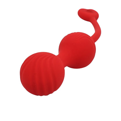 Adam & Eve Sweetheart Kegel Trainer Vibrating Balls – Red