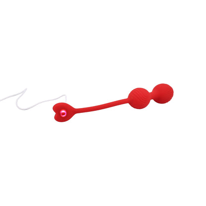 Adam & Eve Sweetheart Kegel Trainer Vibrating Balls – Red