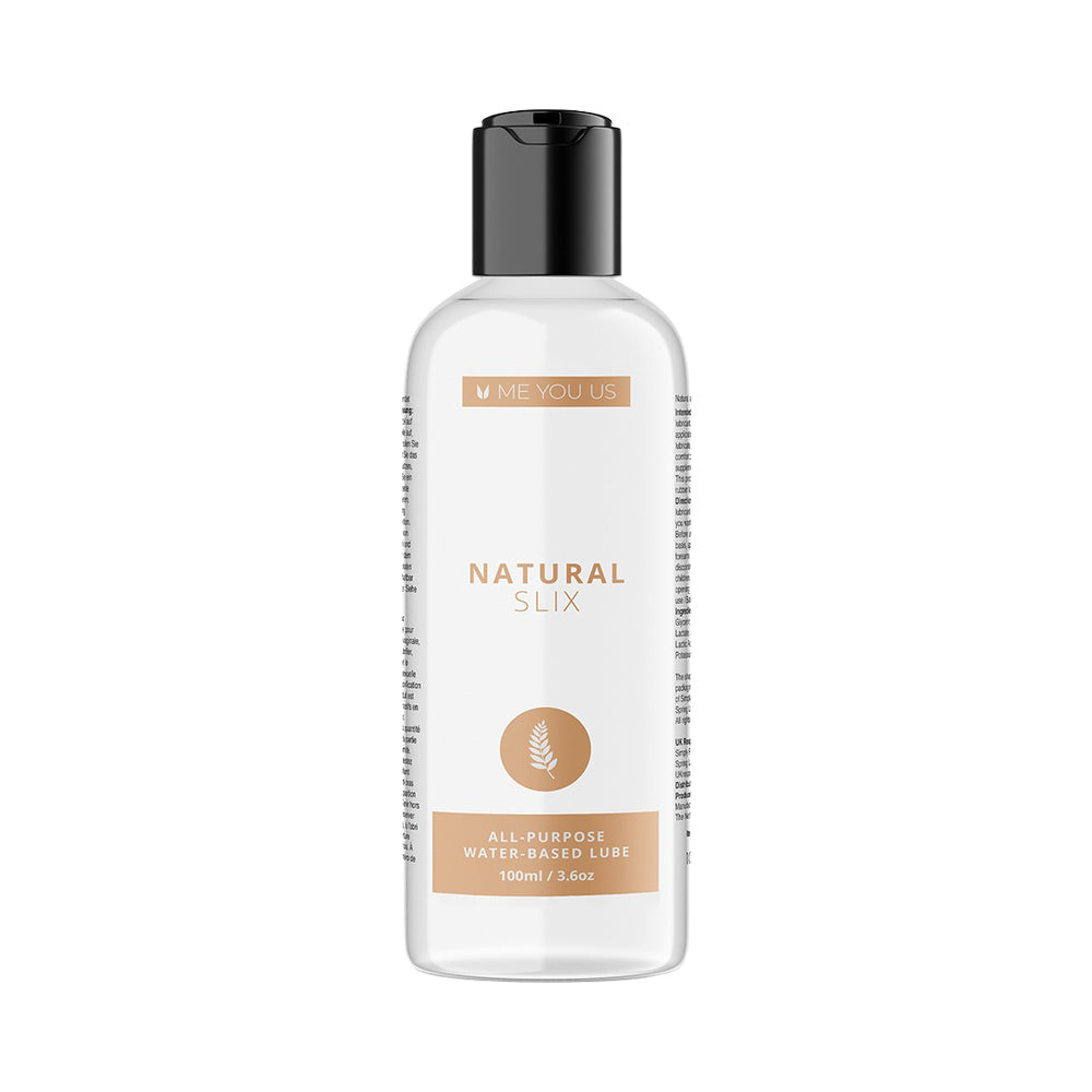 Me You Us Natural Slix Lubricant 3.3 oz – Water-Based Personal Lubricant