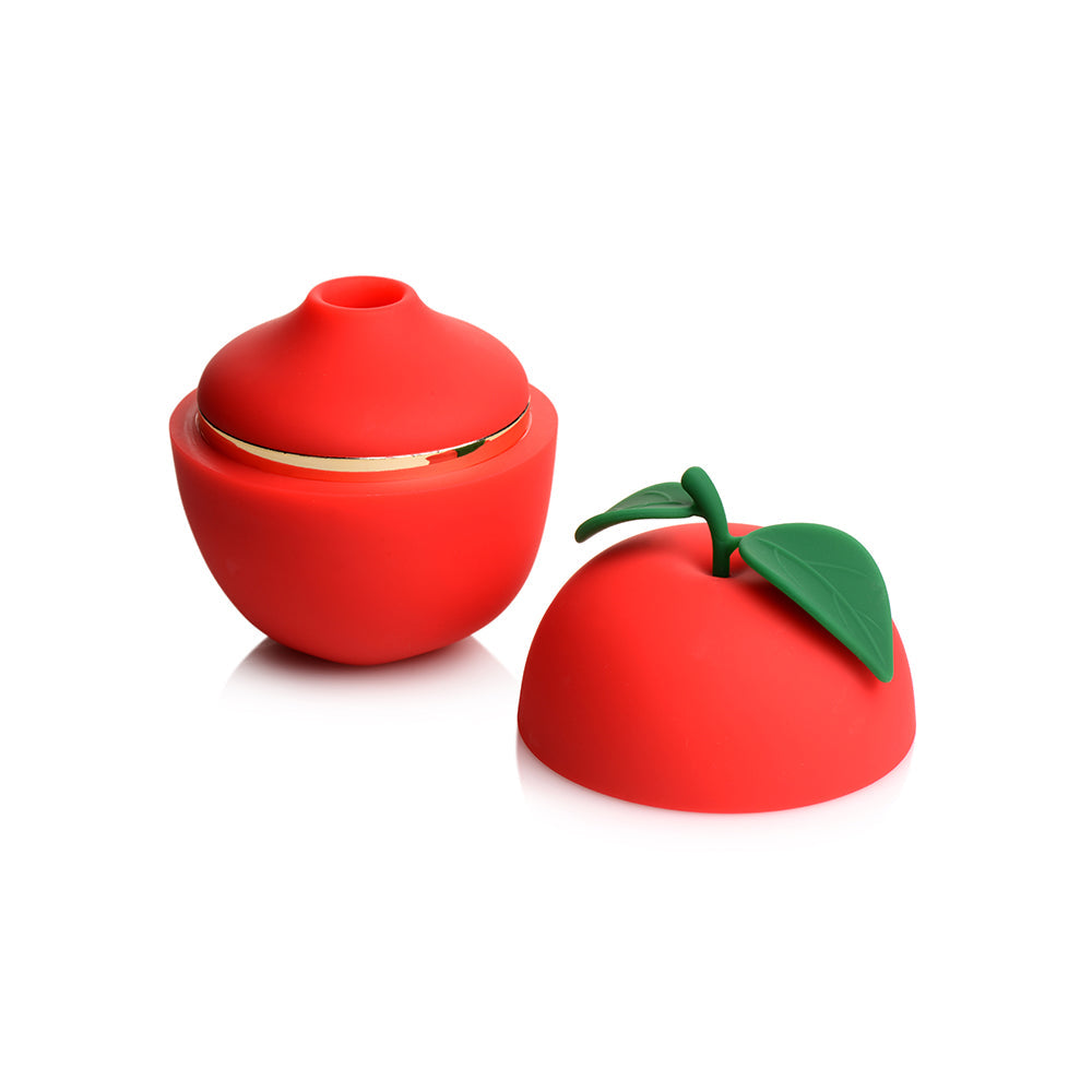 Shegasm 6X Forbidden Apple Clit Stimulator – Red – Silicone – Waterproof