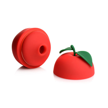 Shegasm 6X Forbidden Apple Clit Stimulator – Red – Silicone – Waterproof