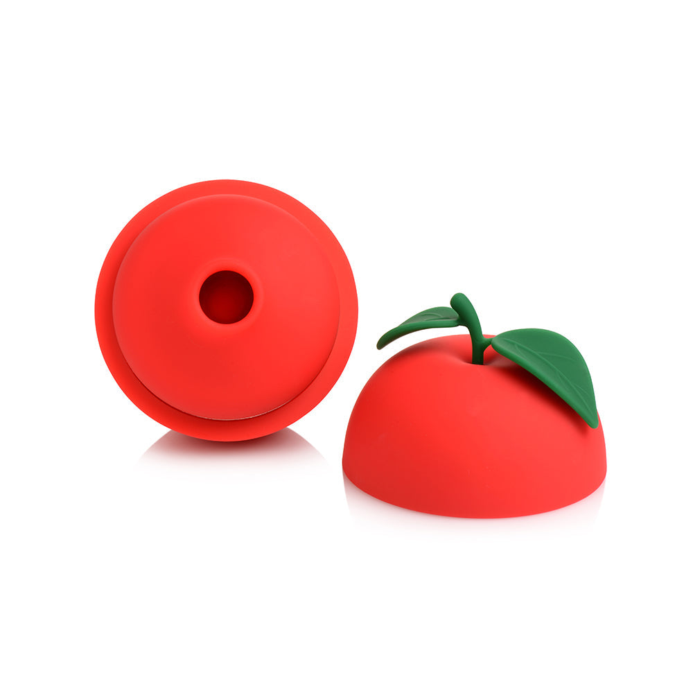 Shegasm 6X Forbidden Apple Clit Stimulator – Red – Silicone – Waterproof