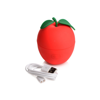 Shegasm 6X Forbidden Apple Clit Stimulator – Red – Silicone – Waterproof