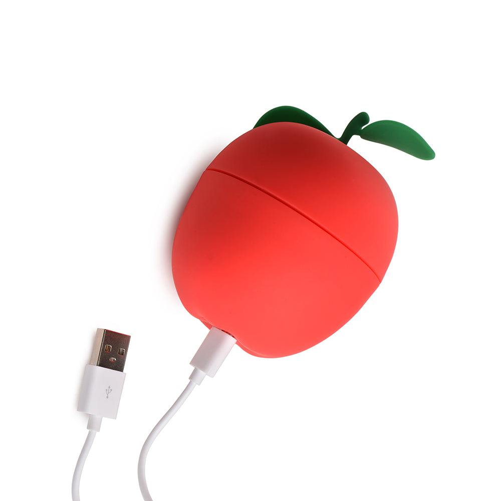 Shegasm 6X Forbidden Apple Clit Stimulator – Red – Silicone – Waterproof