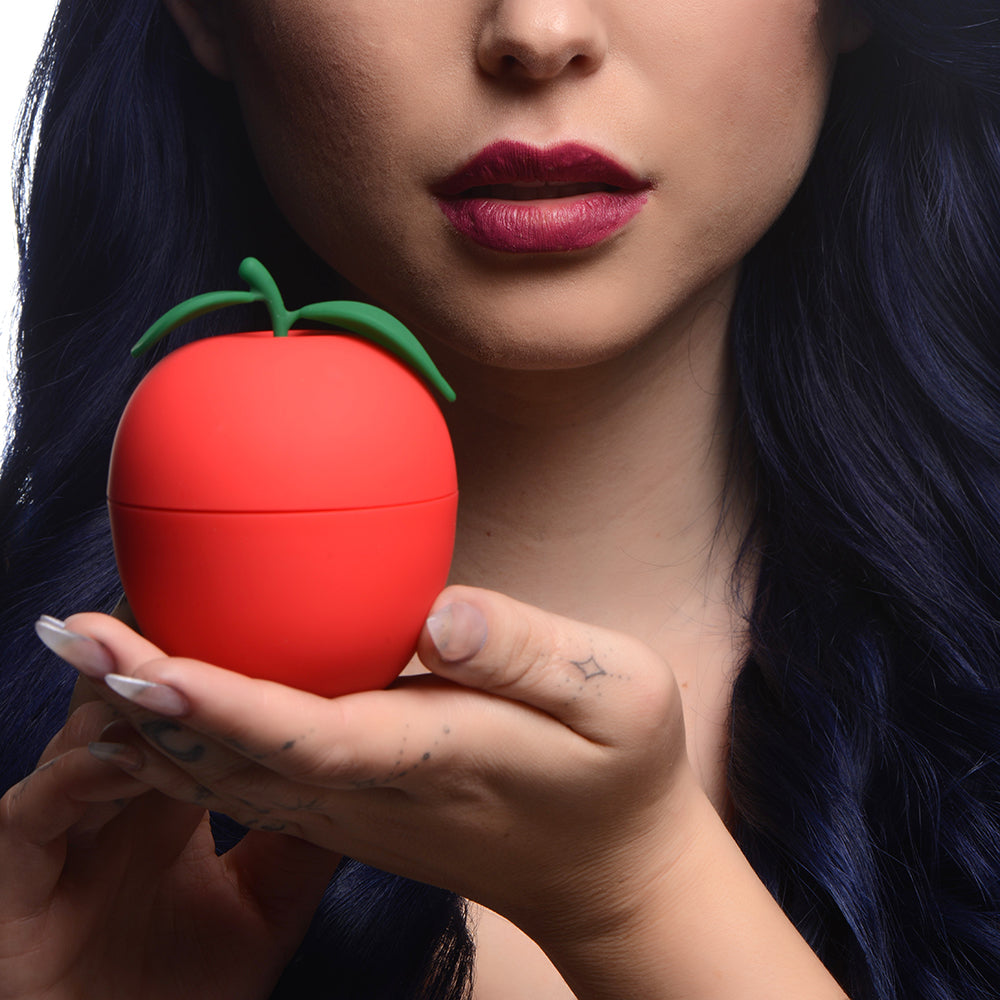Shegasm 6X Forbidden Apple Clit Stimulator – Red – Silicone – Waterproof