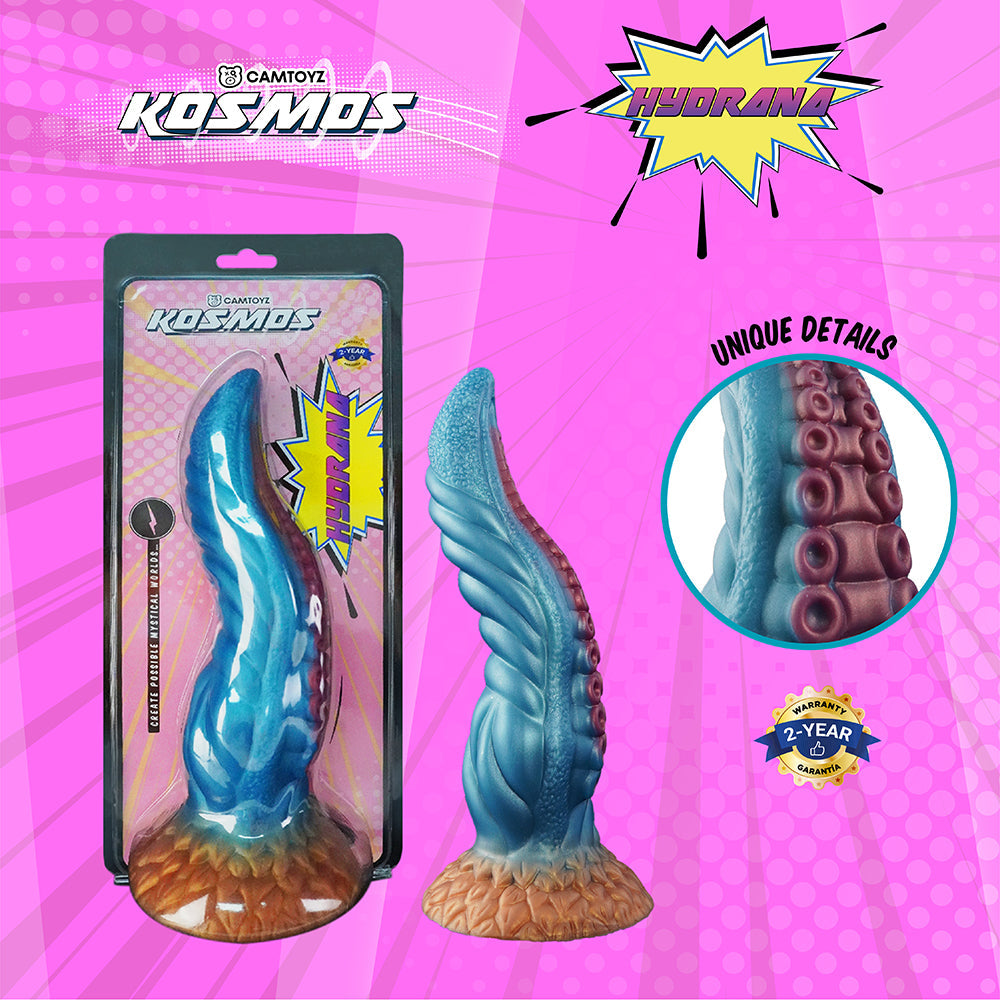 Camtoyz Hydrana Dildo – Multi-Color Silicone Dildo with Suction Cup