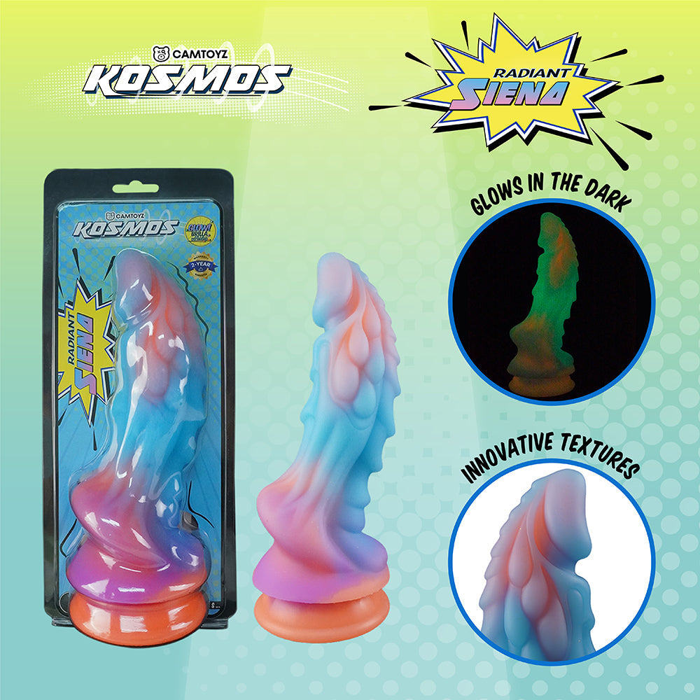 Camtoyz Siena Dildo – Multi-Color, Textured Design