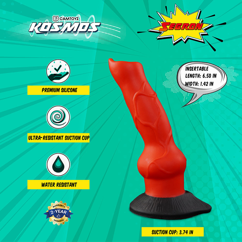 Camtoyz Segron Dildo with Suction Base – Orange
