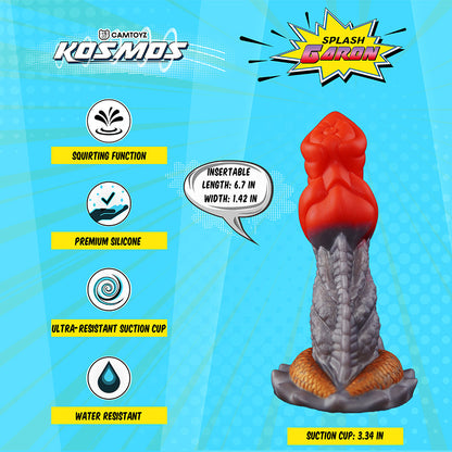 Camtoyz Splash Garon Fantasy Dildo with Suction Cup Base – Multi-Color