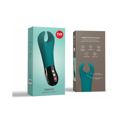 Fun Factory Manta Vibrating Stroker – Deep Blue