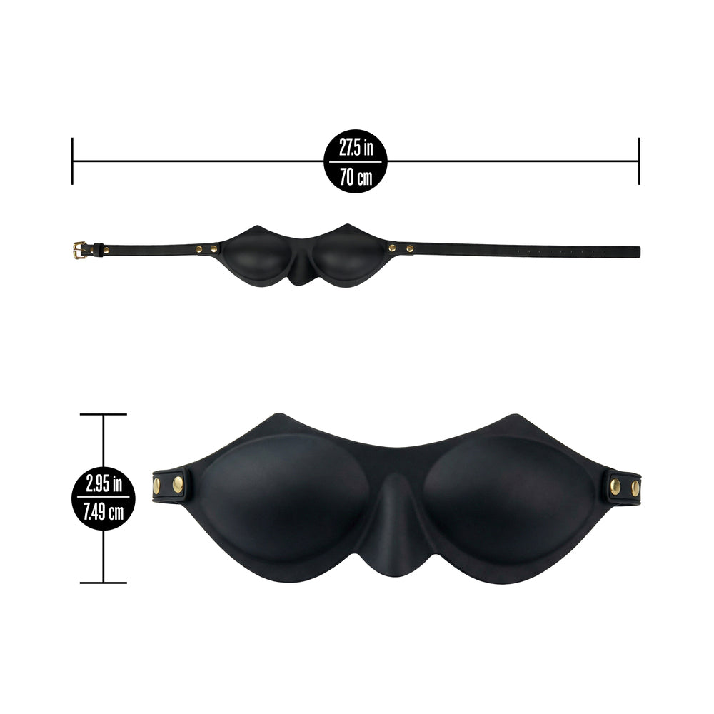 Temptasia Ardor Blindfold – Black – Body-Safe Silicone for Sensory Play