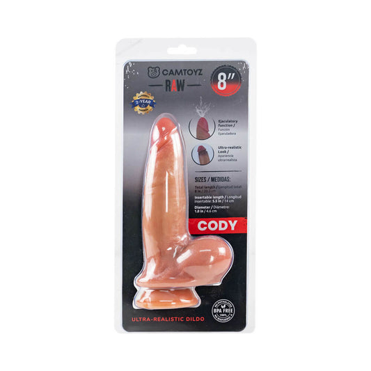 Camtoyz Cody Ultra Realistic Dildo – Vanilla/Ivory/Beige