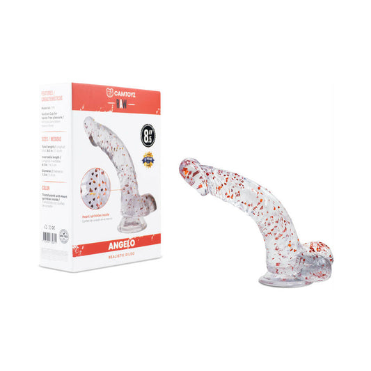 Camtoyz Ultra Realistic Angelo Transparent Dildo – Clear