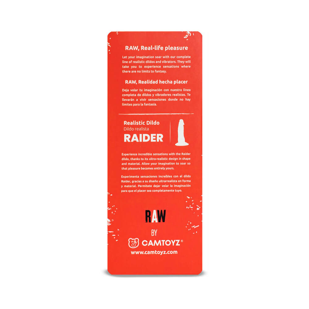 Camtoyz Raider Realistic Dildo – Flexible Design – Vanilla/Ivory/Beige