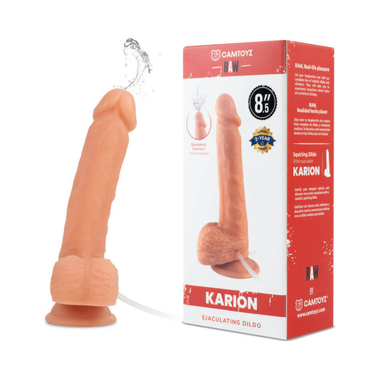 Camtoyz Karion Realistic Squirting Dildo – Vanilla