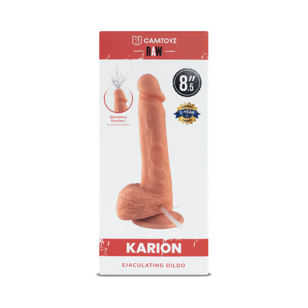 Camtoyz Karion Realistic Squirting Dildo – Vanilla