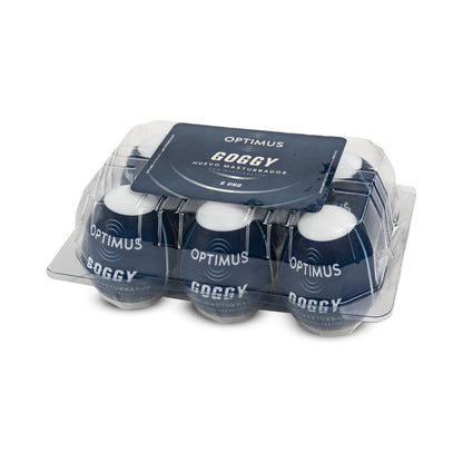 Camtoyz Goggy Masturbator Egg Box 6pk – White – Ergonomic Design