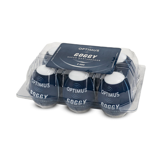Camtoyz Goggy Masturbator Egg Box 6pk – White – Ergonomic Design