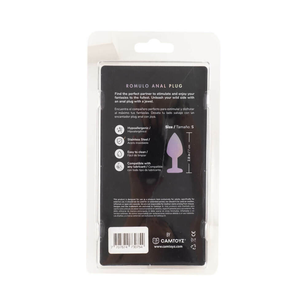 Camtoyz Romulo Metallic Anal Plug for Beginners – Silver