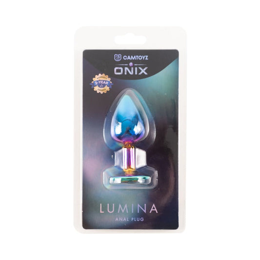Camtoyz Onix Lumina Anal Plug - Iridescent with Sensory Waves