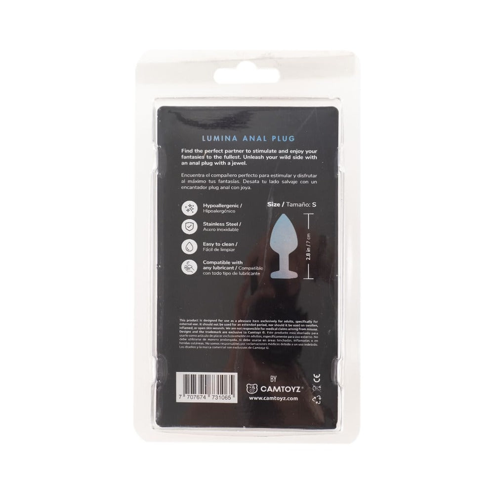 Camtoyz Onix Lumina Anal Plug - Iridescent with Sensory Waves