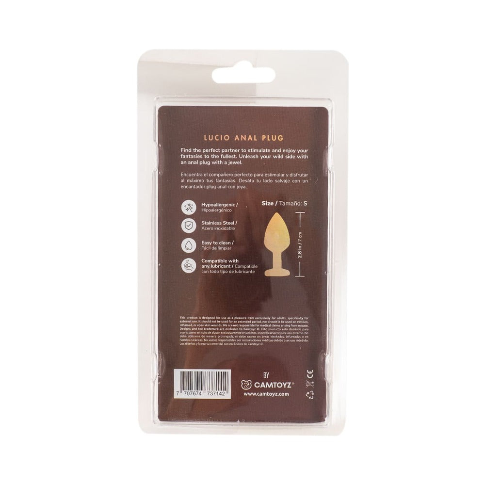 Camtoyz Onix Anal Plug Lucio – Copper Metal Anal Plug with Ergonomic Design