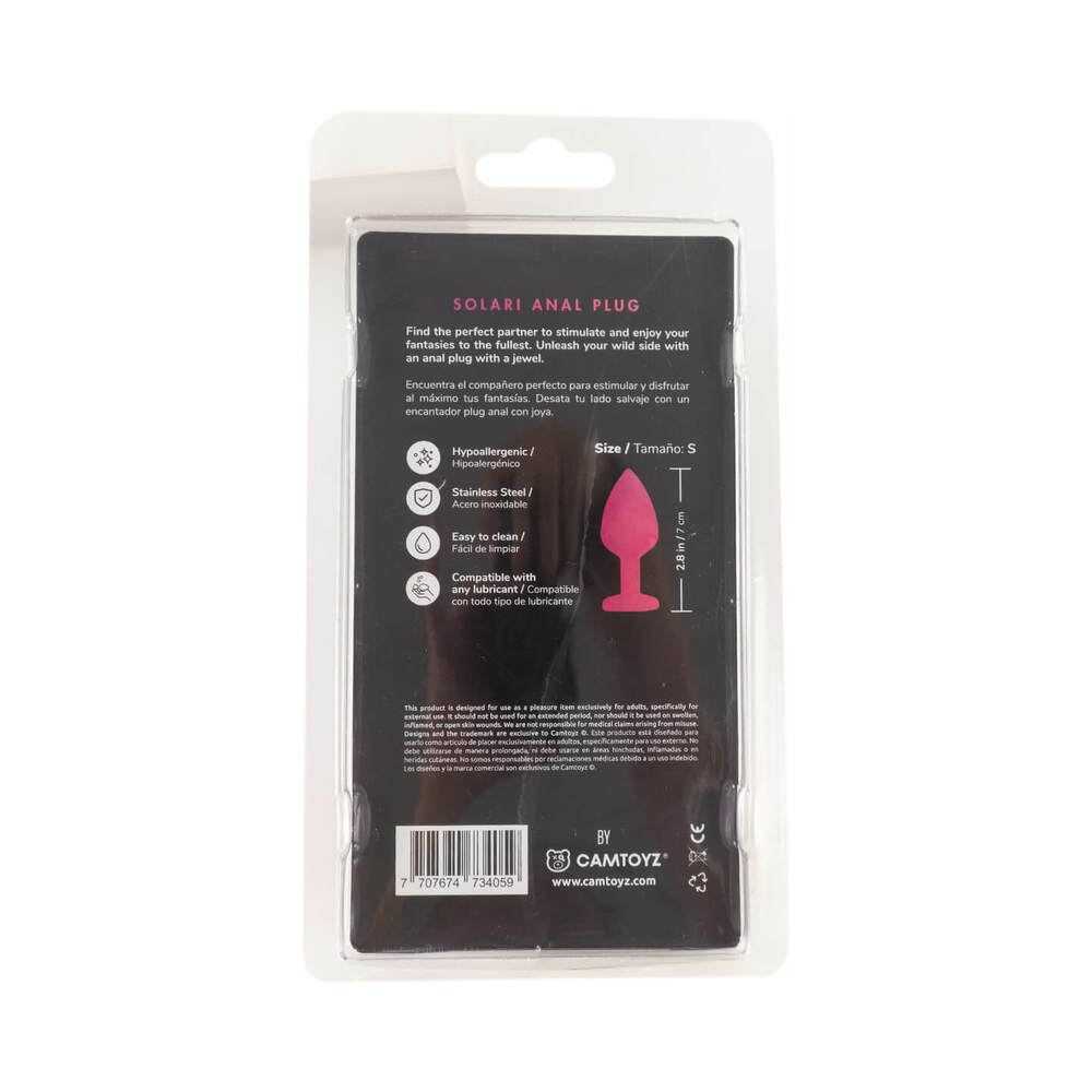 Camtoyz Iridescent Anal Plug Solari – Multi-Color Metal Anal Plug with Heart-Shaped Base