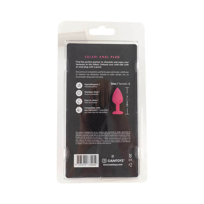 Camtoyz Iridescent Anal Plug Solari – Multi-Color Metal Anal Plug with Heart-Shaped Base