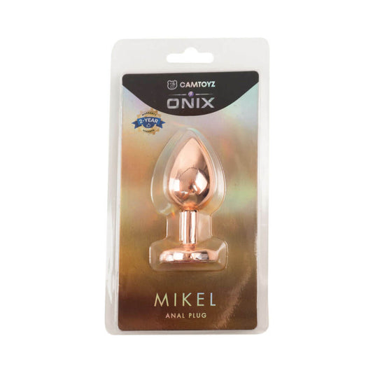Camtoyz Onix Mikel Anal Plug – Copper – Small Size with Embedded Jewel