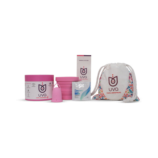 Uva Cup 0 Menstrual Cup Set – Light Pink – Reusable and Safe