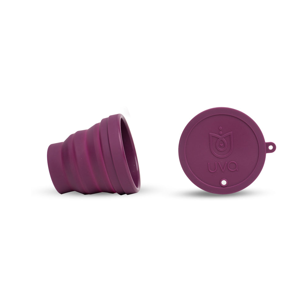 Uva Cup B Menstrual Cup Set - Purple - Medical Grade Silicone