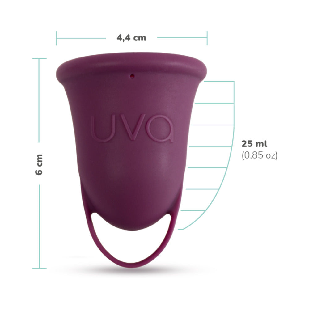 Uva Cup B Menstrual Cup Set - Purple - Medical Grade Silicone