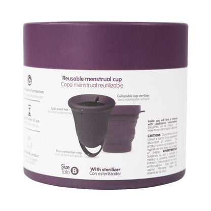 Uva Cup B Menstrual Cup Set - Purple - Medical Grade Silicone