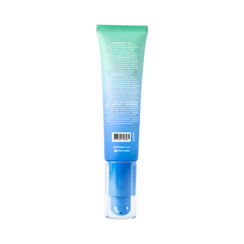 Elixir Cool Sensation Intimate Gel – Water-Based Lubricant with Cooling Effect – 0.5 oz