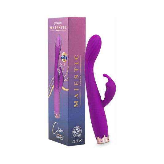 Camtoyz Cleo Rabbit Vibrator – Purple, Dual-Action Design