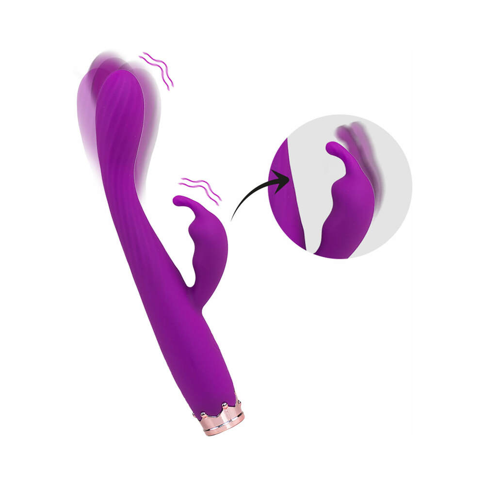 Camtoyz Cleo Rabbit Vibrator – Purple, Dual-Action Design
