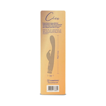 Camtoyz Cleo Rabbit Vibrator – Purple, Dual-Action Design