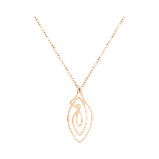 Biird Vulvii Necklace - Rose Gold - Empowering Jewelry