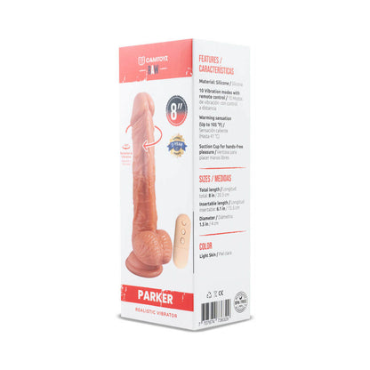 Camtoyz Raw Parker Realistic Vibrating Dildo – Tan