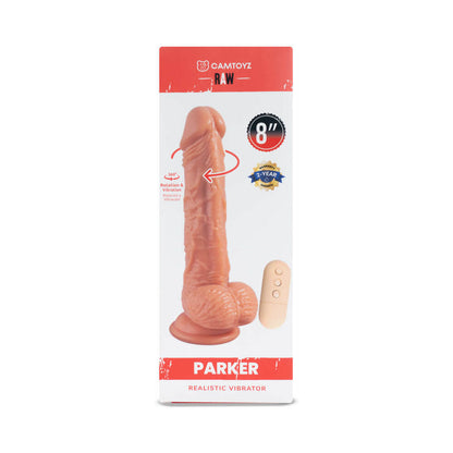 Camtoyz Raw Parker Realistic Vibrating Dildo – Tan