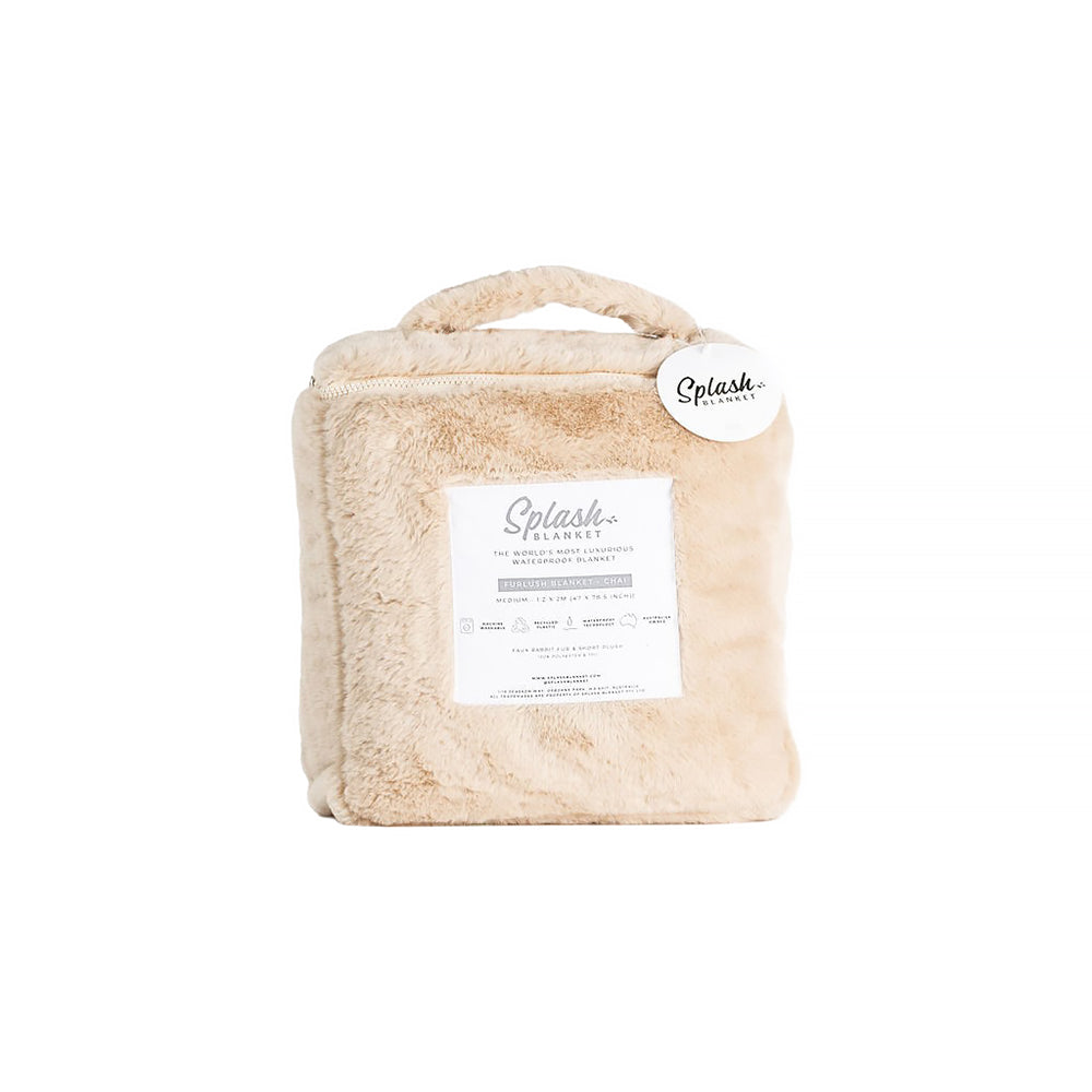 Splash Blanket Furlush Medium Waterproof Blanket – Vanilla/Ivory/Beige