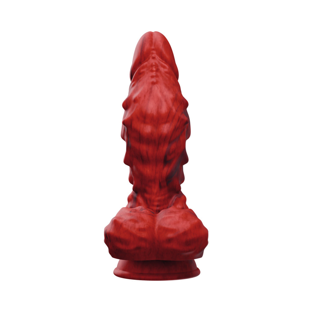 Tentra Vulkris Volcanic Dragon Vibrating Dildo – Red