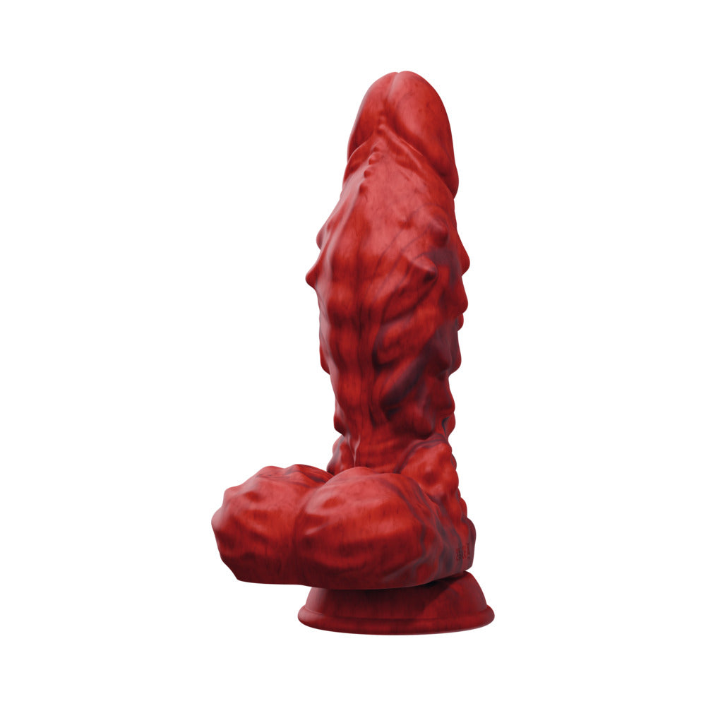 Tentra Vulkris Volcanic Dragon Vibrating Dildo – Red